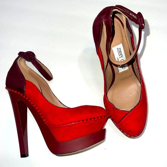 Jimmy Choo colorblock platform heels - Picture 1 of 8